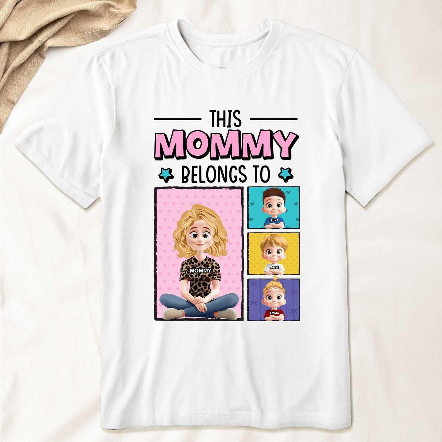 Custom Mommy Tee for Families with Personalized Design