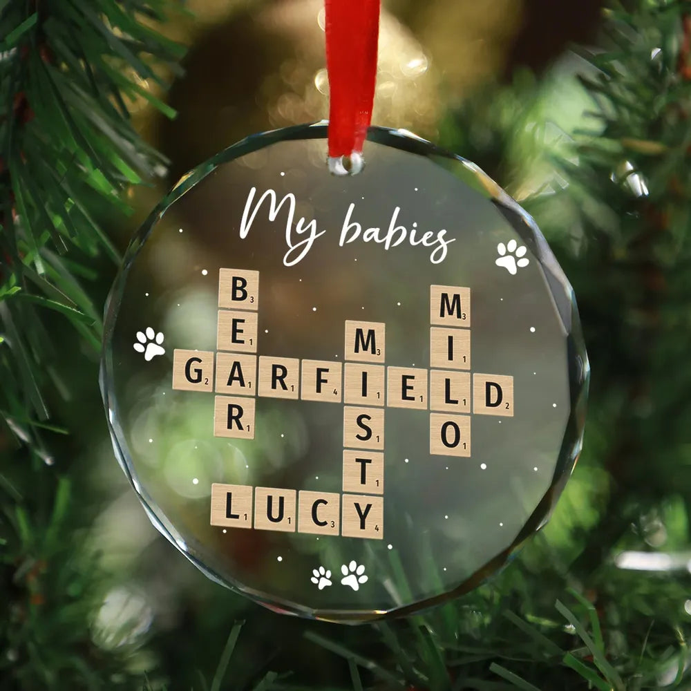 Precious Family Memory - Custom "Our Family" Crystal Ornament, Special Gift for Family or Friends