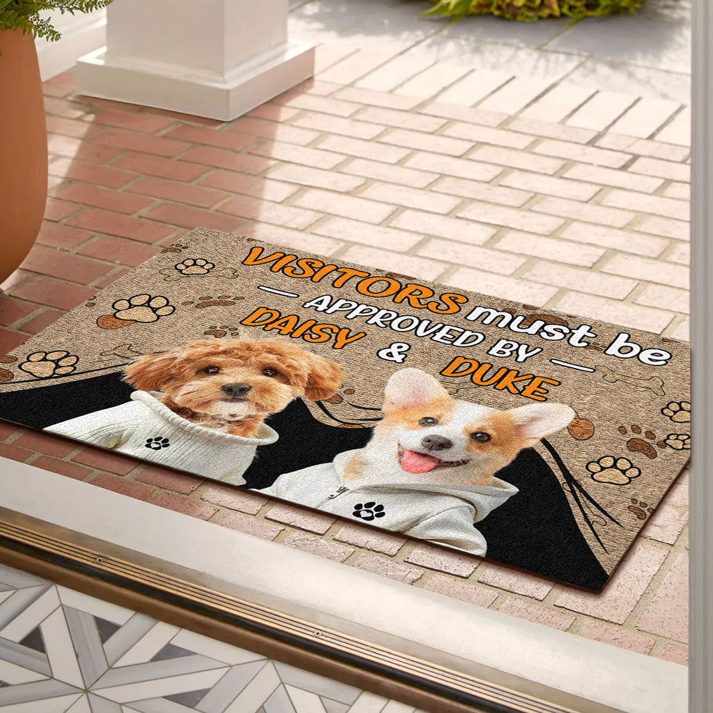 Personalized Dog Lovers Doormat - Custom Entrance Mat