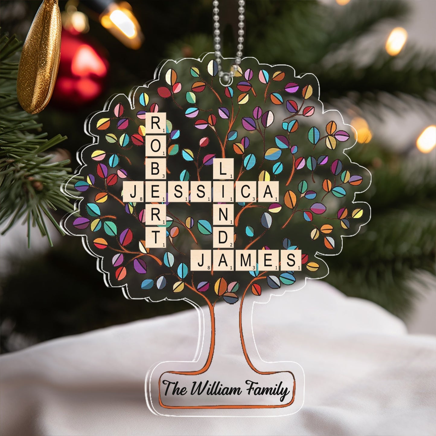 Personalized Family Tree Ornament - The Perfect Holiday Gift for Cherished Family Memories