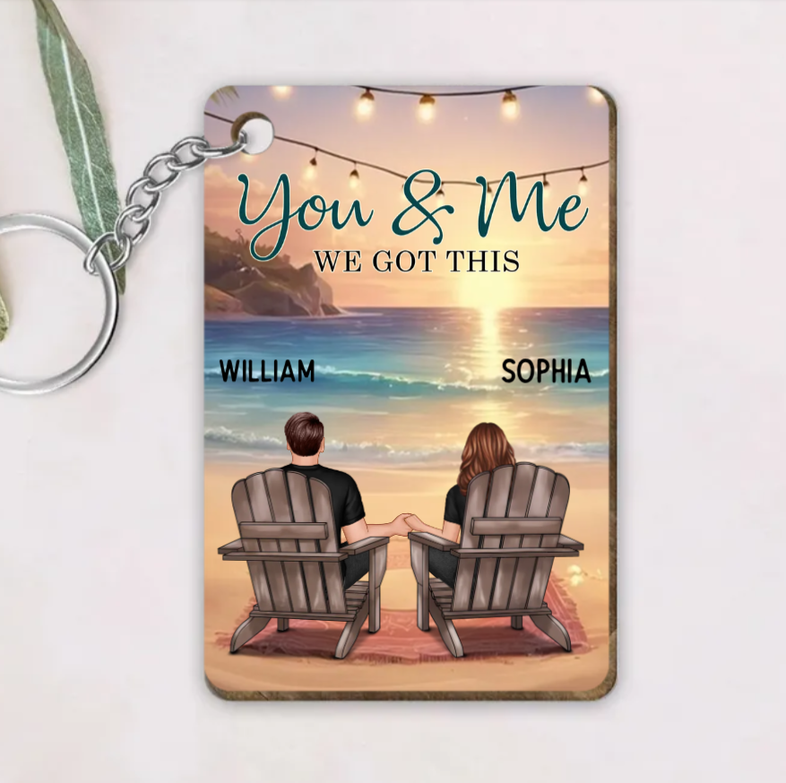 My Missing Piece - Custom Couple Beach Design Wooden, Acrylic or LED Plaque - Unique Gift