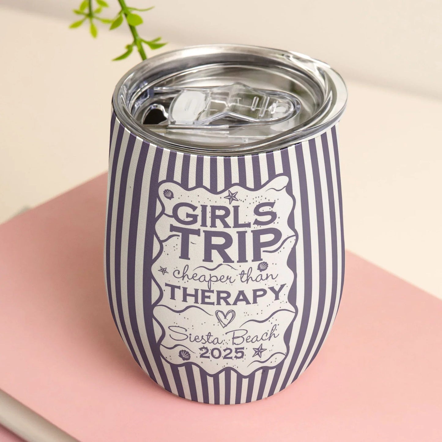 Eggshell Cup for Girls Trip, Family Trip, Friends Trip, Besties Trip, Personalized Funny Gift That Feels Like Vacation