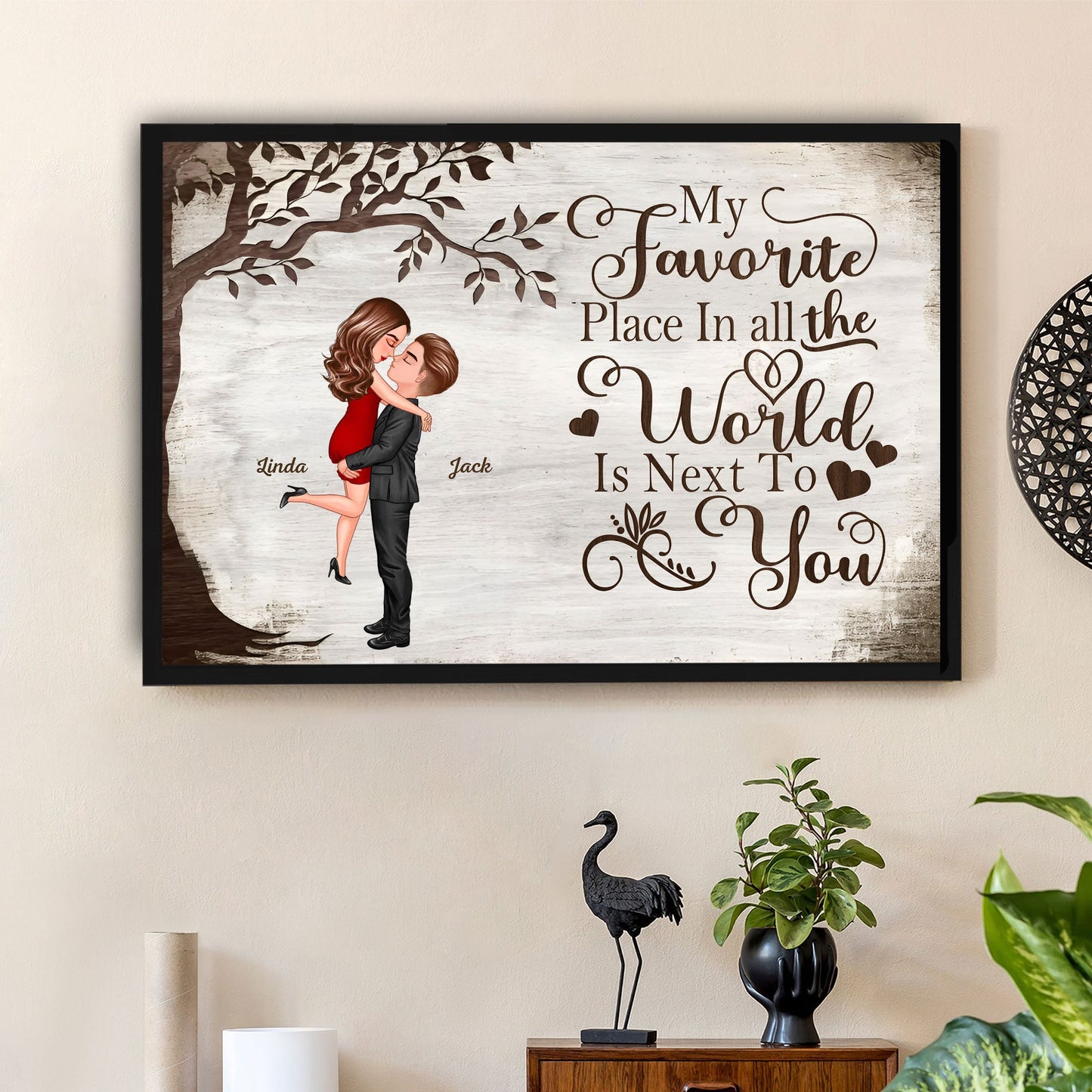 Personalized Couple Poster – Custom Love Memory Keepsake Gift