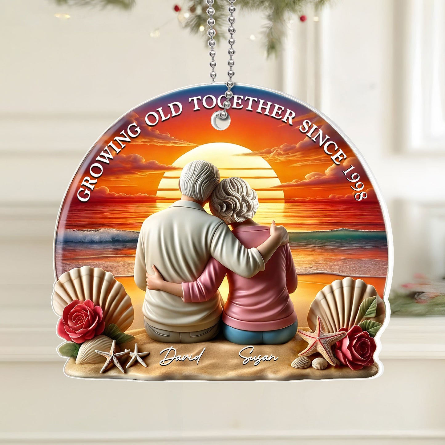 Custom Ornament for Senior Couples - A Heartwarming Gift of Love