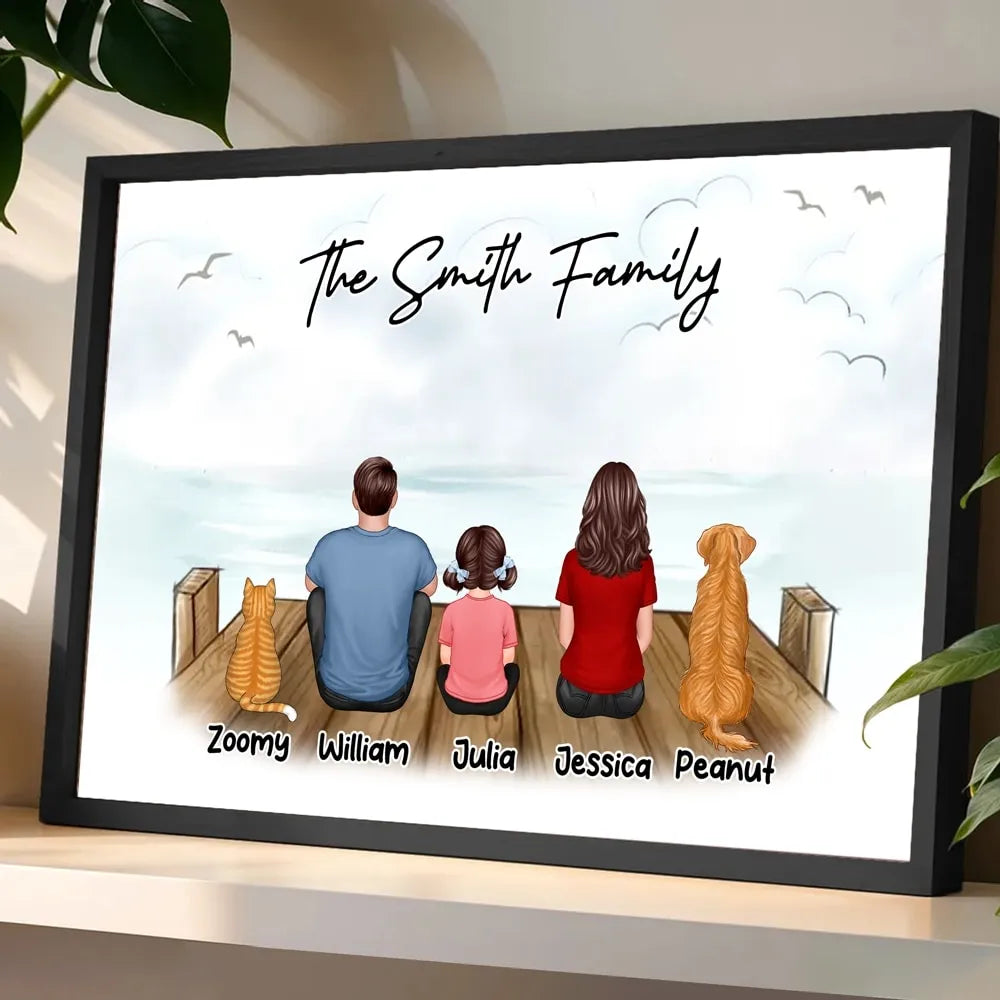 Warm Family Story, Personalized Canvas, Perfect Gift for Loved Ones