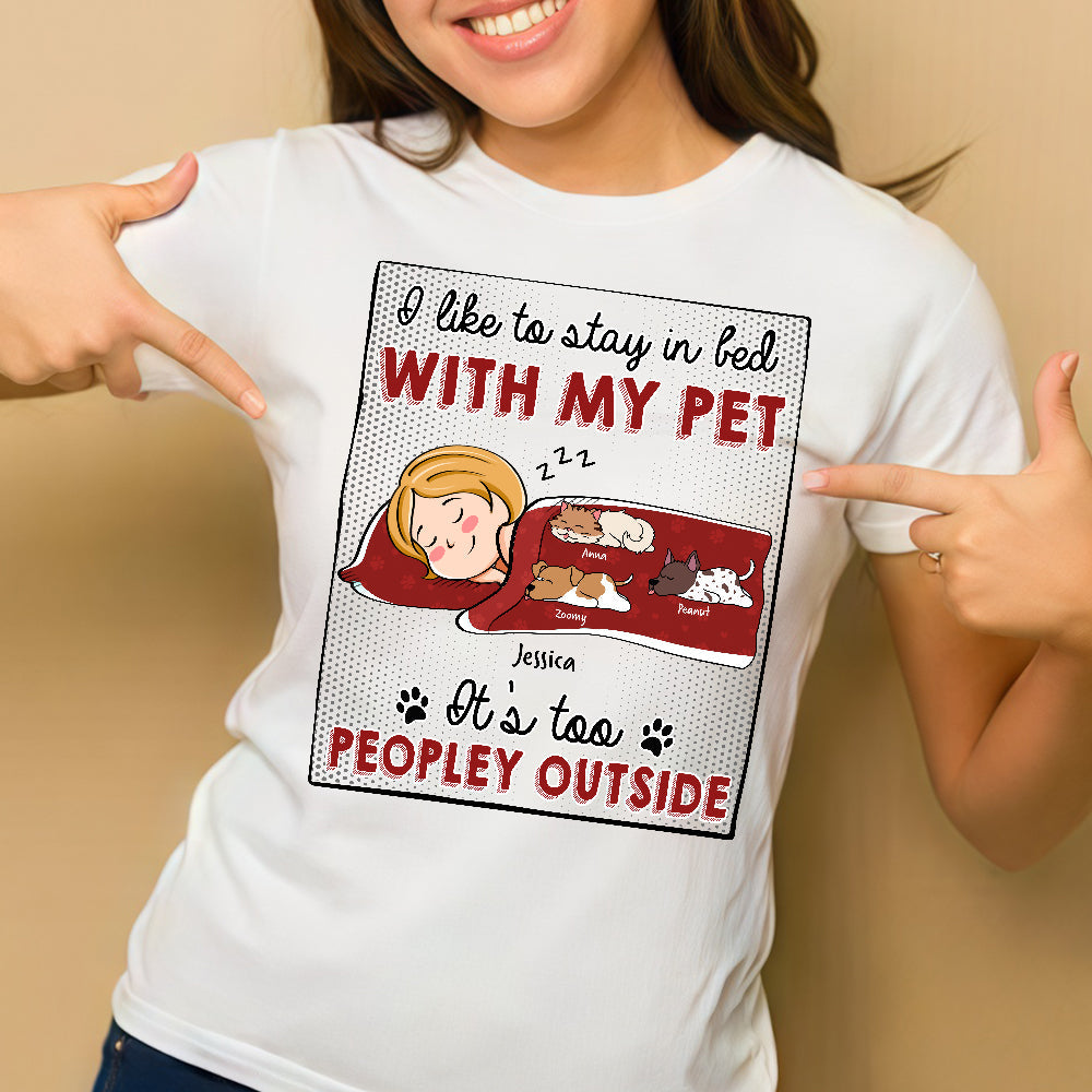 Pet-Themed Personalized Tee – Cozy Design for Valentine's, Mother's Day, and More