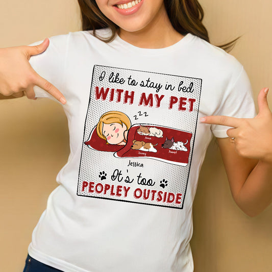 Pet-Themed Personalized Tee – Cozy Design for Valentine's, Mother's Day, and More