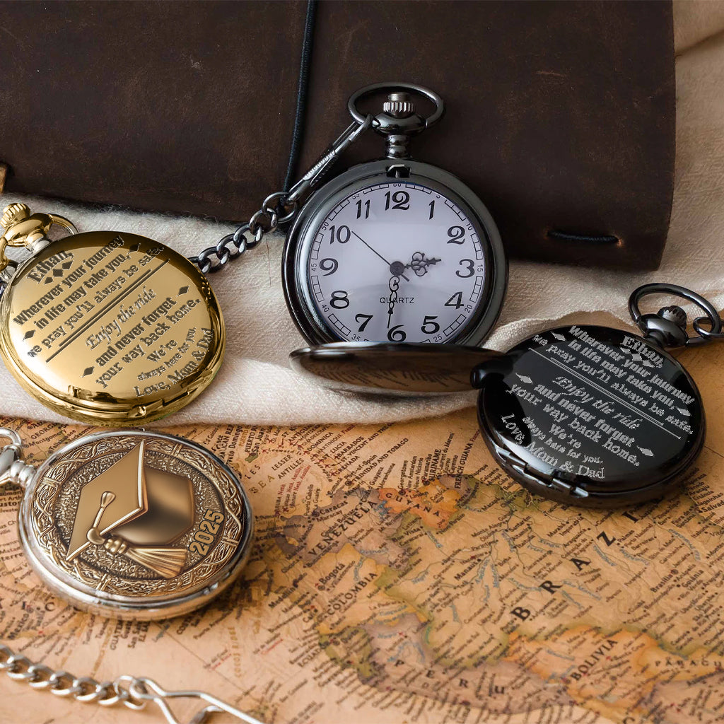 Congrats Grand 2025 - Personalized Graduation Pocket Watch