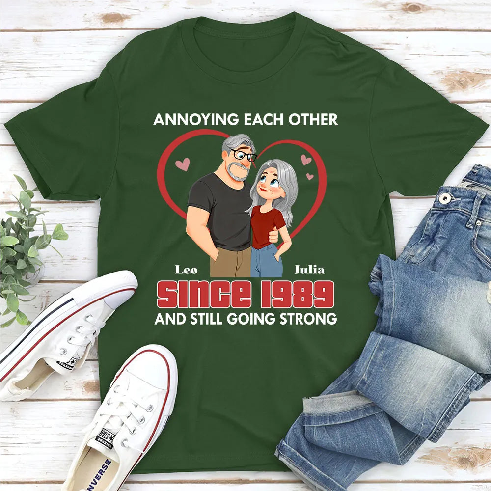 Annoying Each Other Forever Classic Tee, Personalized Cute Couple Shirt, Sweet Funny Gift for Husband or Wife