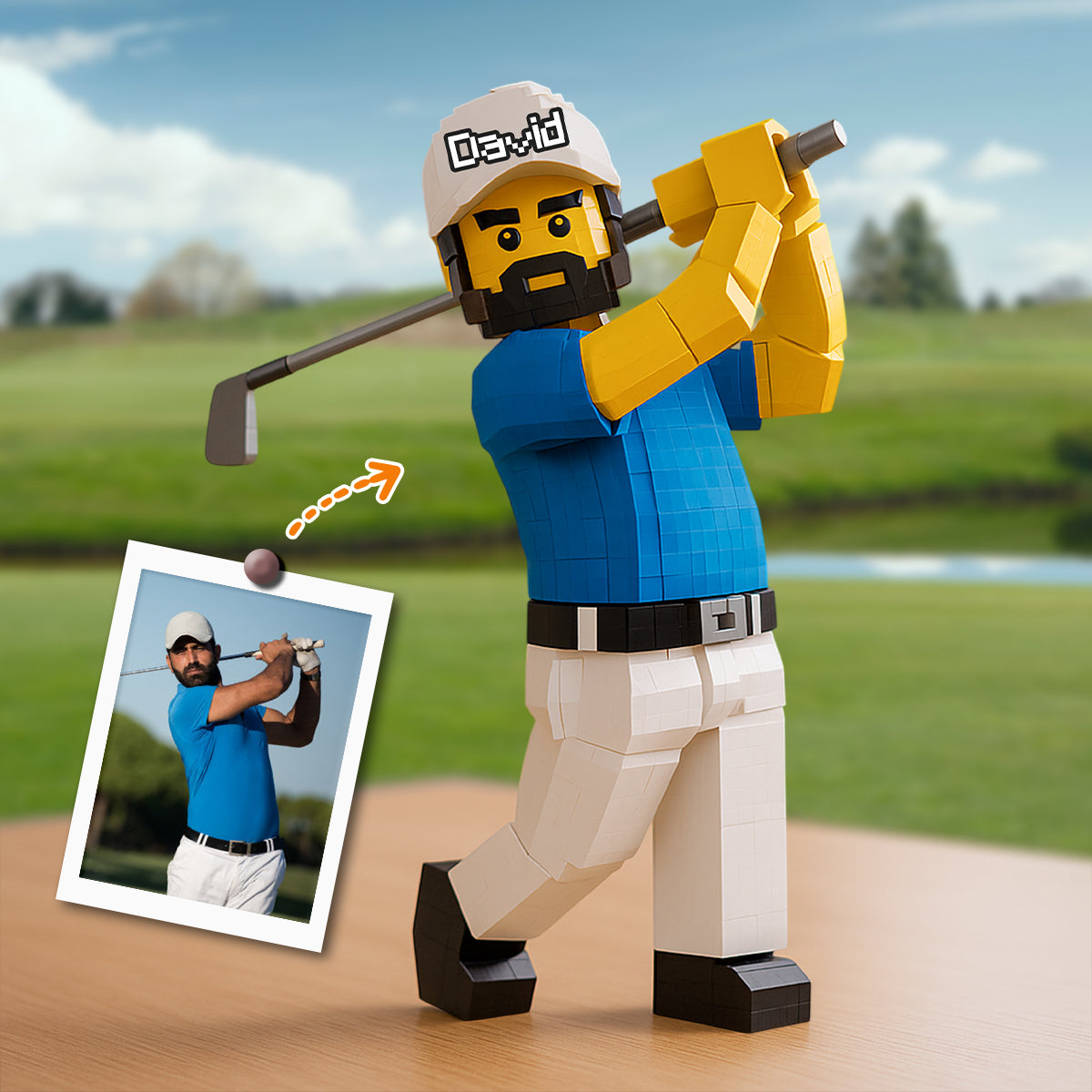 Gift For Golfer - Personalized Golf Custom Shaped Acrylic Plaque