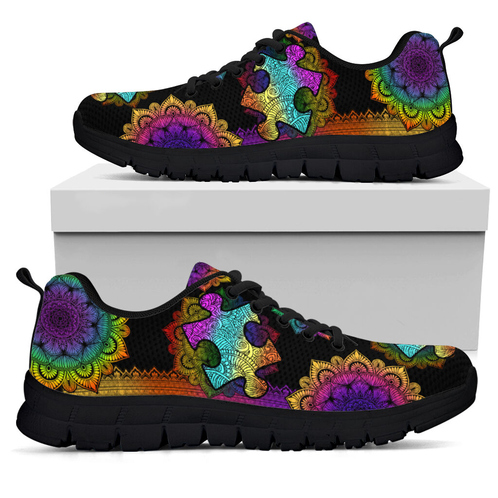 Colorful Mandala Autism Awareness Sneakers 0622