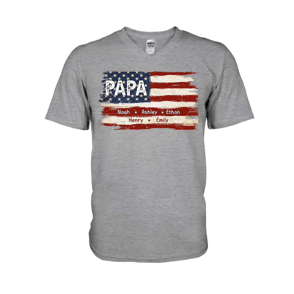 Dad's Life 4th Of July - Personalized Father T-shirt And Hoodie