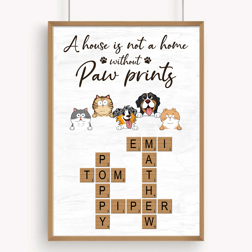 Personalized Pet Portrait Canvas/Poster - Ideal Gift for Pet Lovers