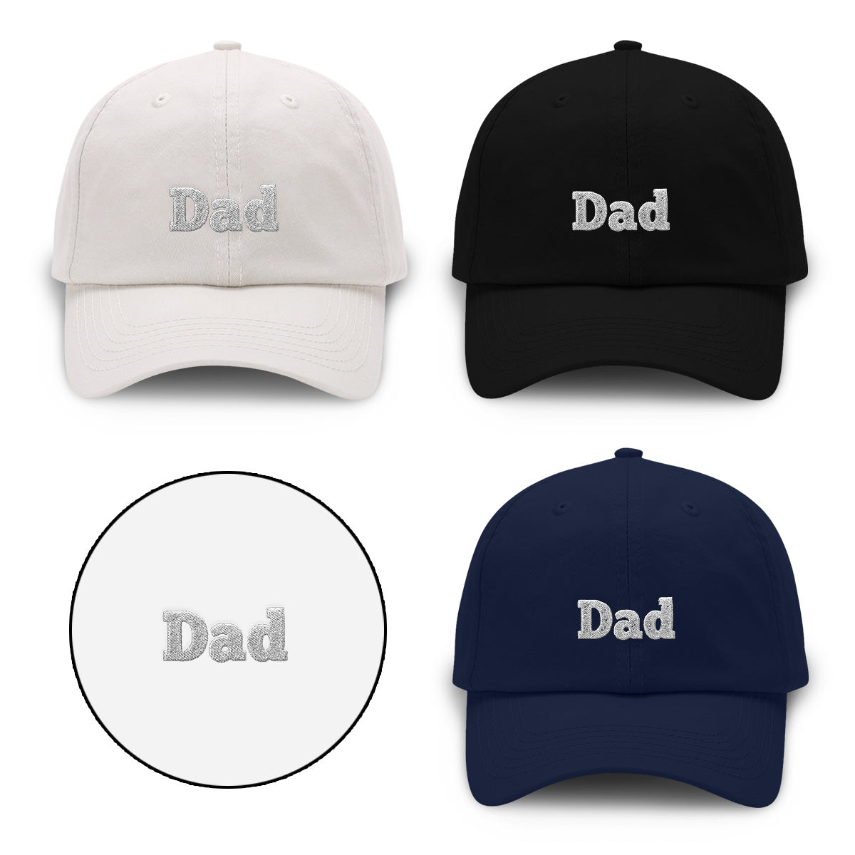Custom Name - Personalized Step Dad Embroidered Classic Cap