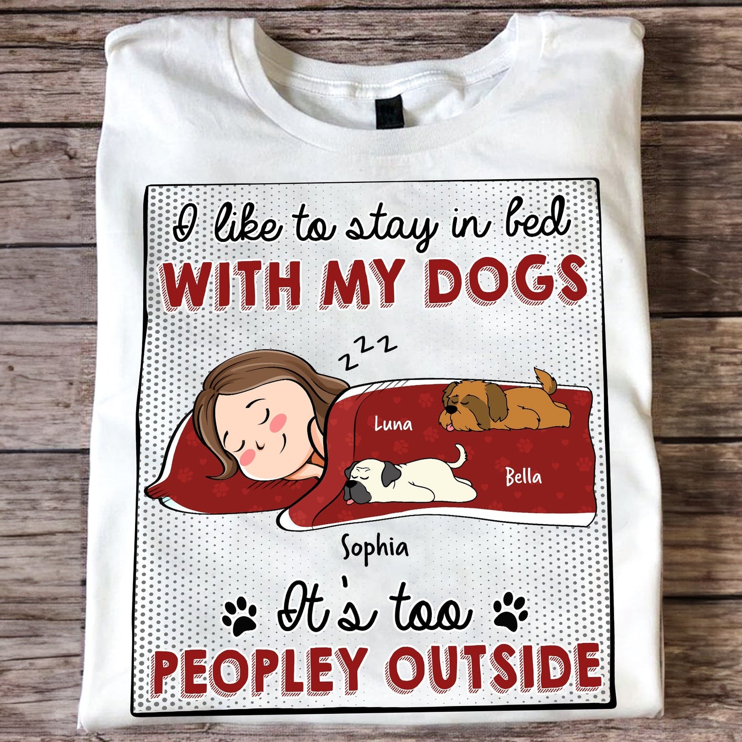Pet-Themed Personalized Tee – Cozy Design for Valentine's, Mother's Day, and More