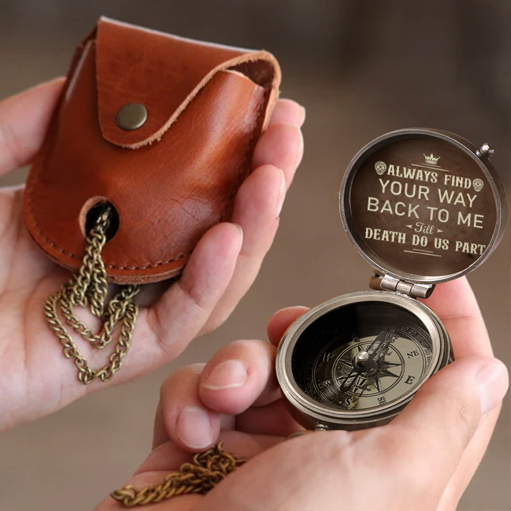 Find Your Way Back To Me - Personalized Couple Compass