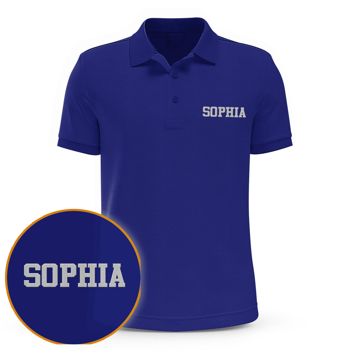 Custom Name - Personalized Aunt Embroidered Polo Shirt