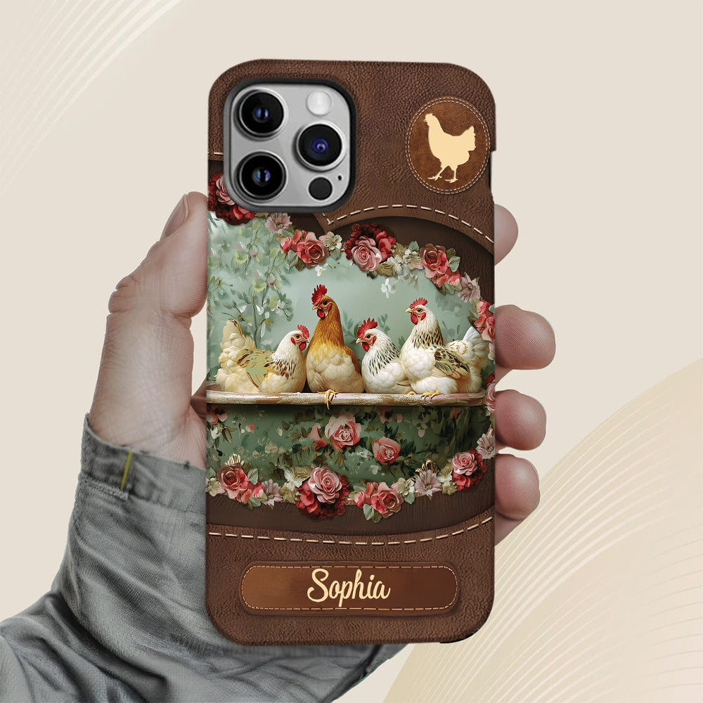 Chicken Lady - Personalized Chicken Full Print Phone Case