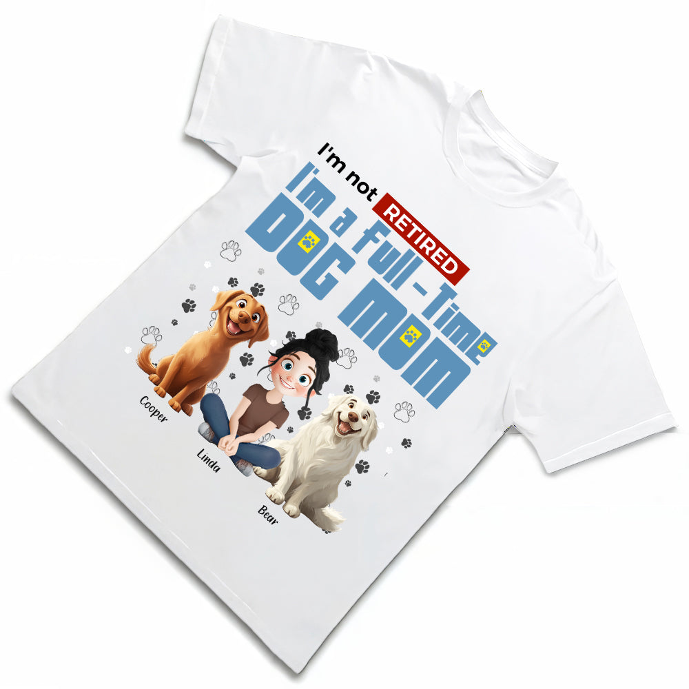 Personalized Dog Mom T-Shirt – Custom Pet Name, Cute Dog Lover Gift, Cozy Sweatshirt & Hoodie