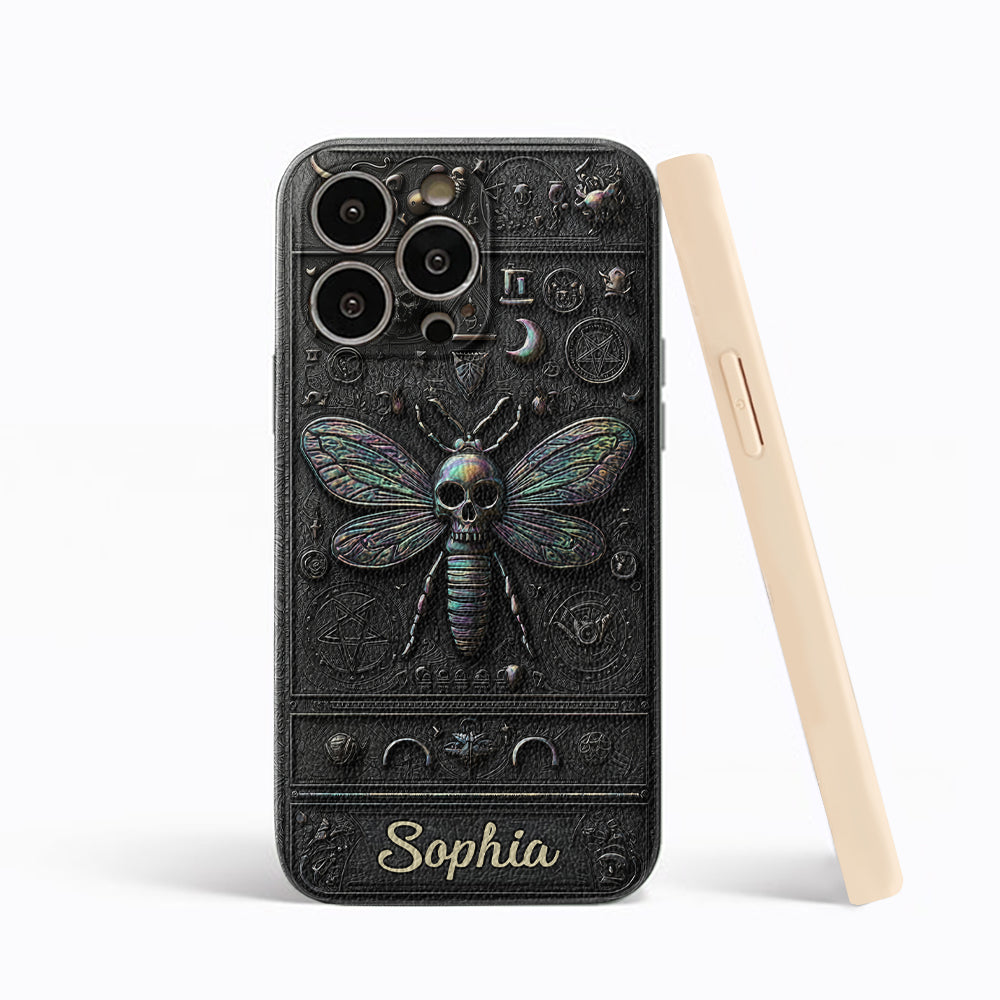 Gothic Witch - Personalized Witch Leather Phone Case