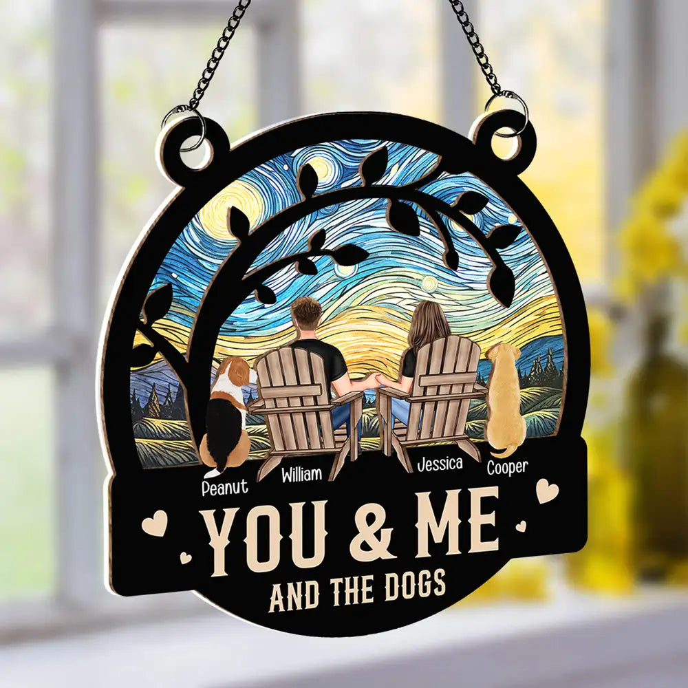 Starry Patio – “You, Me & the Dogs” Layered Ornament