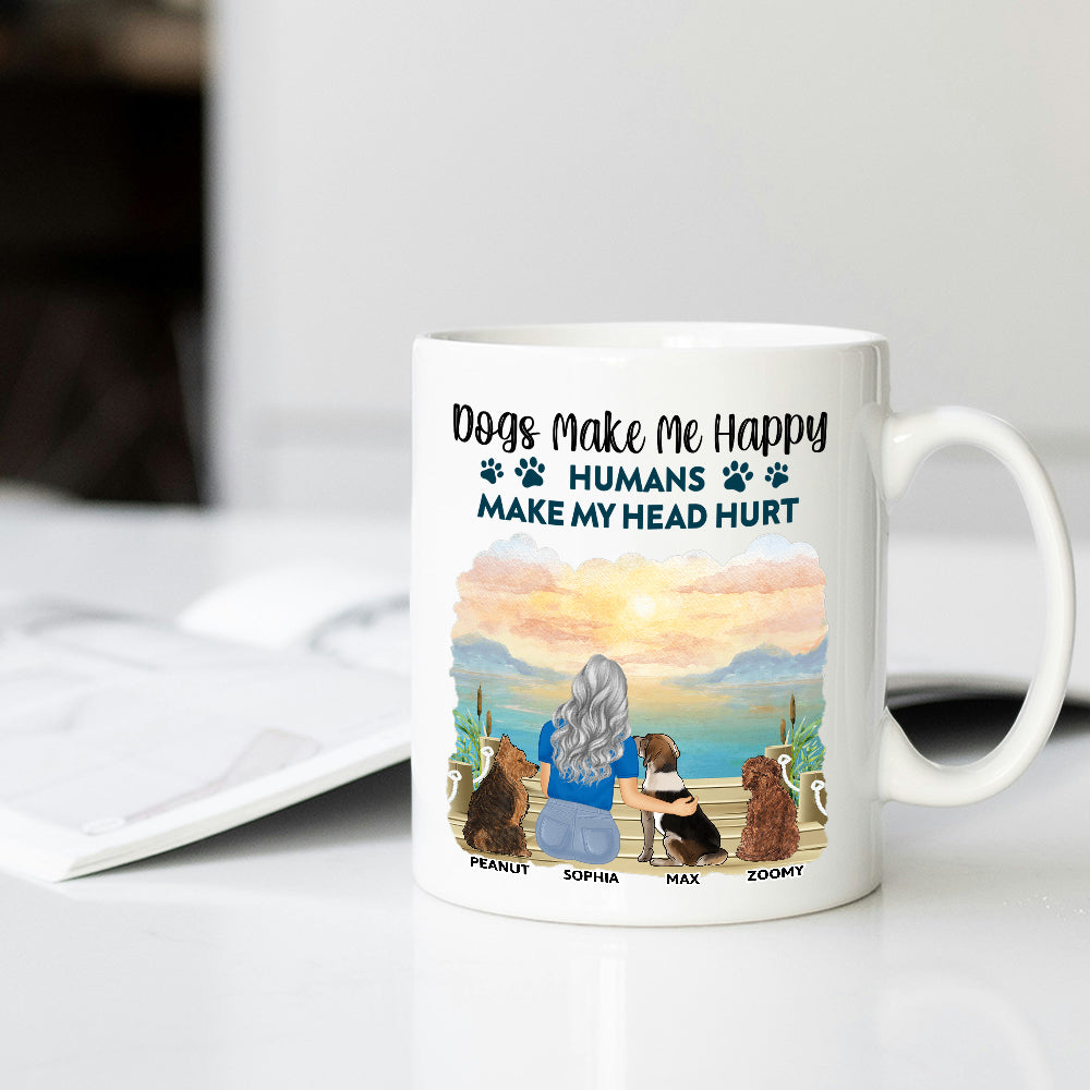 A Girl & Her Dog - A Bond That Can't Be Broken, Custom Ceramic Mug, Perfect Gift for Dog Lovers - Personalized Mug – Ideal Gift Choice!