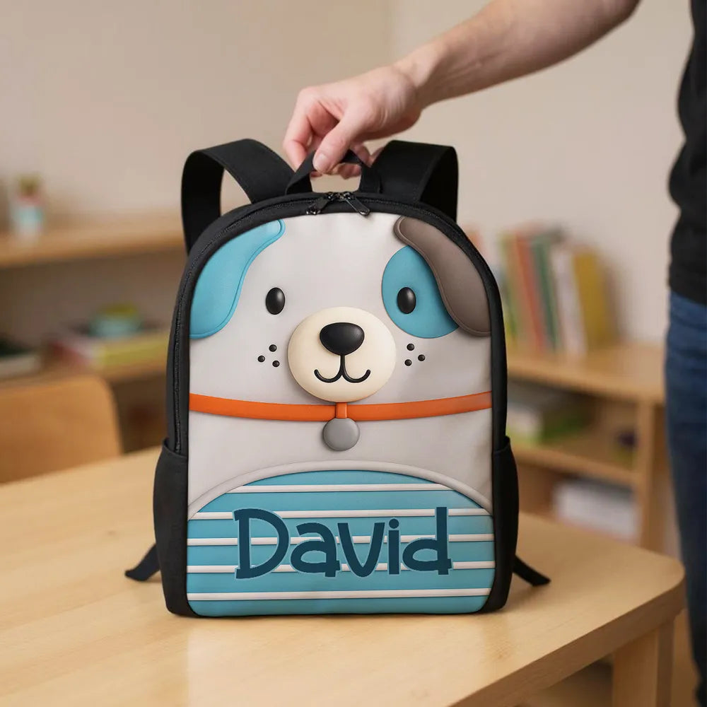 Customized Kids School Backpack with Name & Unique Design – Creative Back-to-School Gift for Son or Grandkid