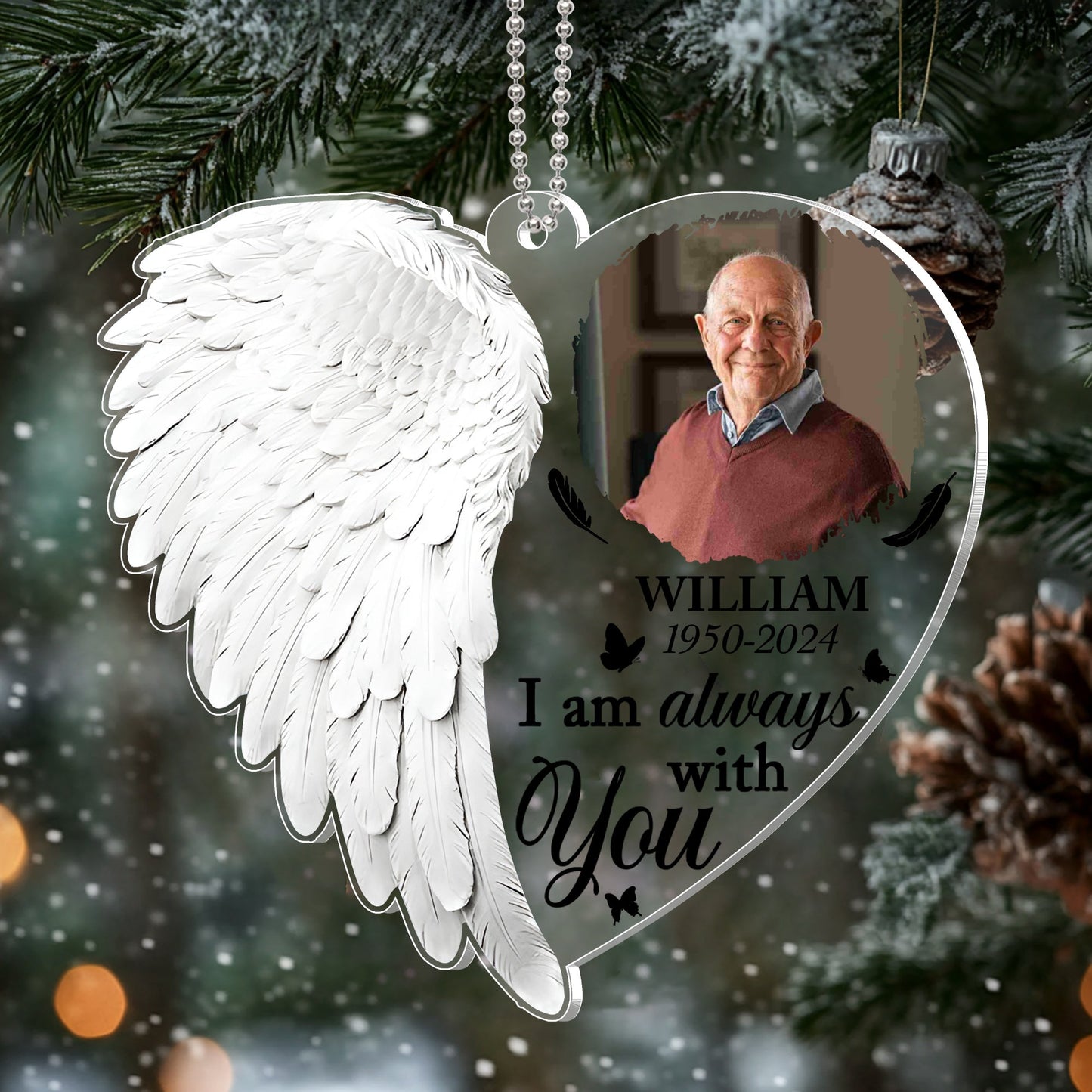 Eternal Remembrance - Personalized Acrylic Ornament, A Special Gift for Loved Ones