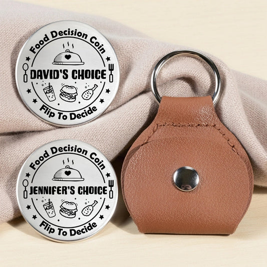 Pocket Hug Flip To Decide Food Coin A Personalized Keepsake For Date Nights A Fun Unique Gift For Him Or Her