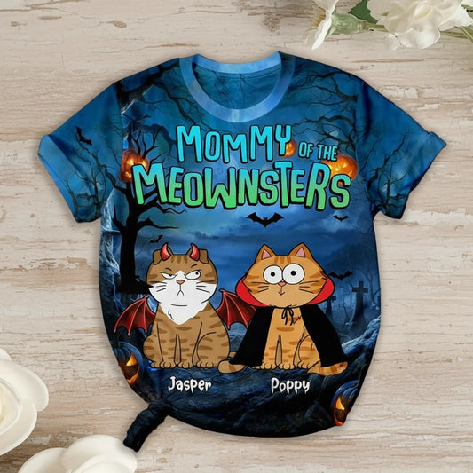 Classic Cat Halloween Tee - Cute, Whimsical, Festive Gift