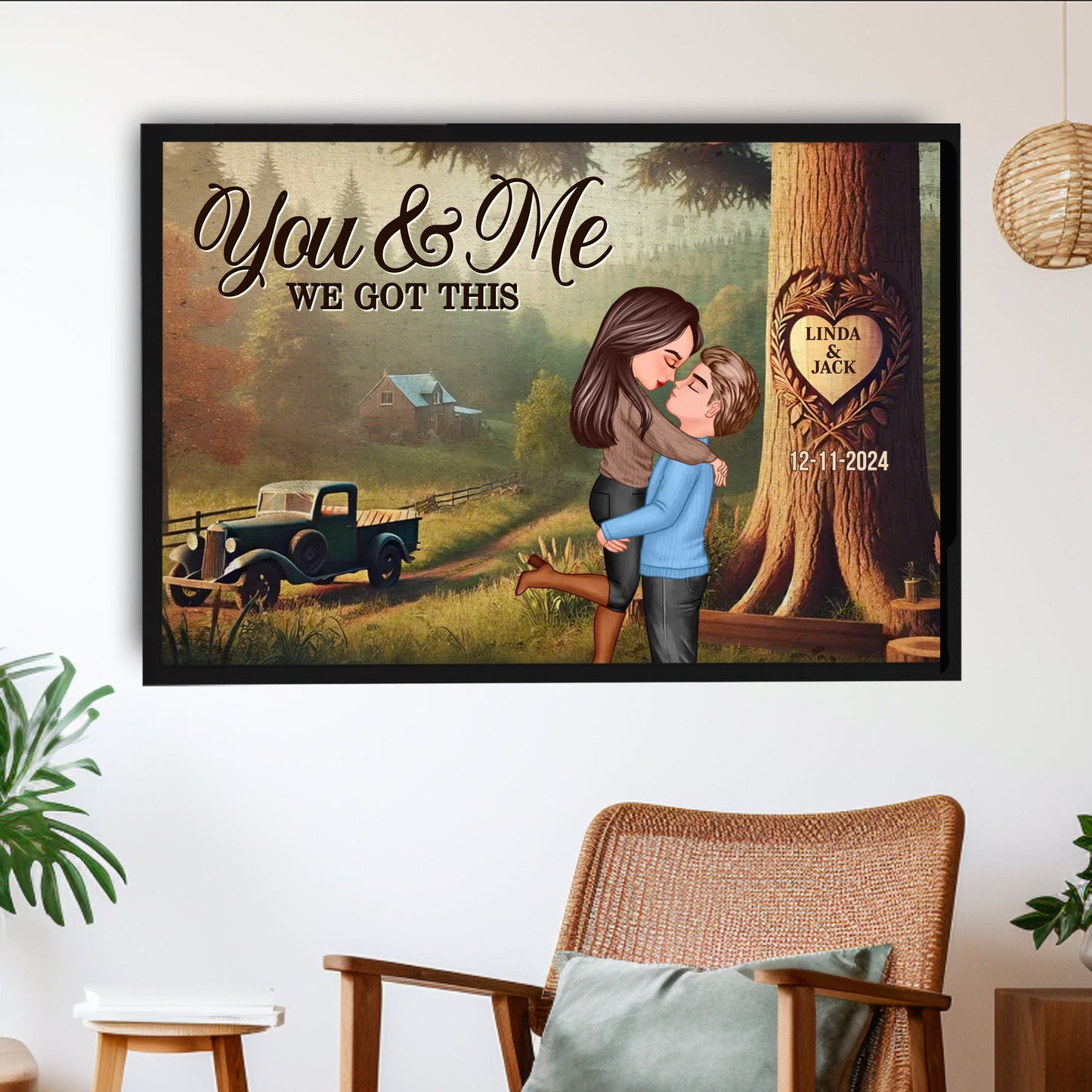 Personalized Couple Poster - A Unique Gift for Love | Custom Wall Art for Couples | Perfect for Anniversaries or Special Occasions