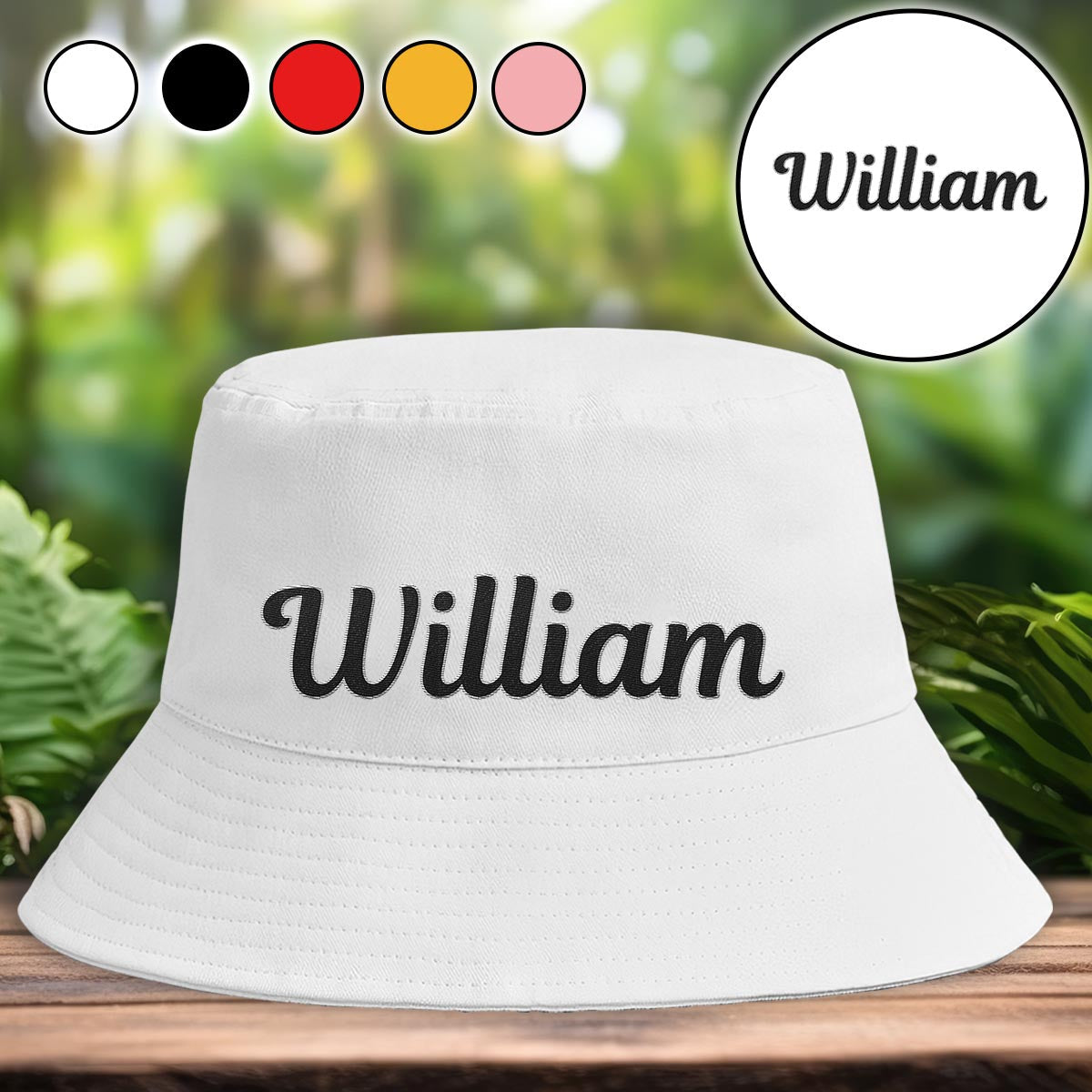 Custom Name - Personalized grandson Embroidered Bucket Hat