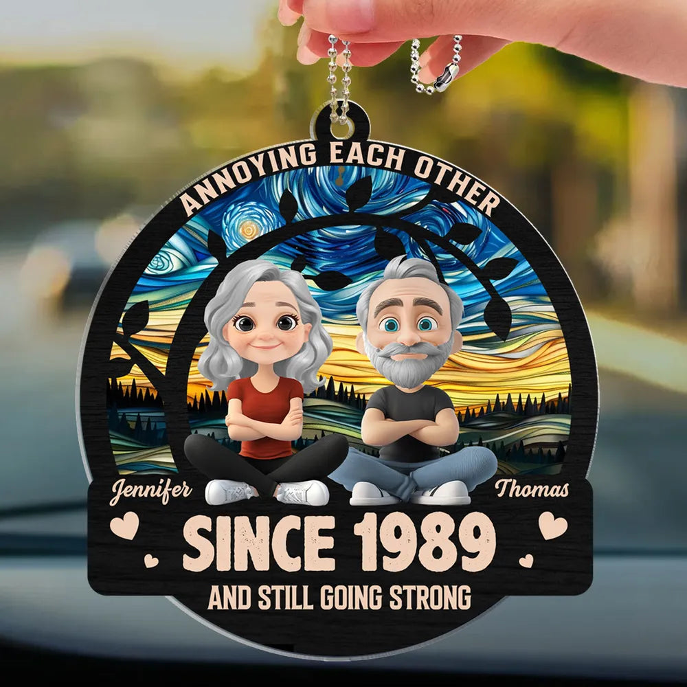 Still Going Strong – Custom Acrylic Ornament with Couple Design and Year, Gift for Spouses
