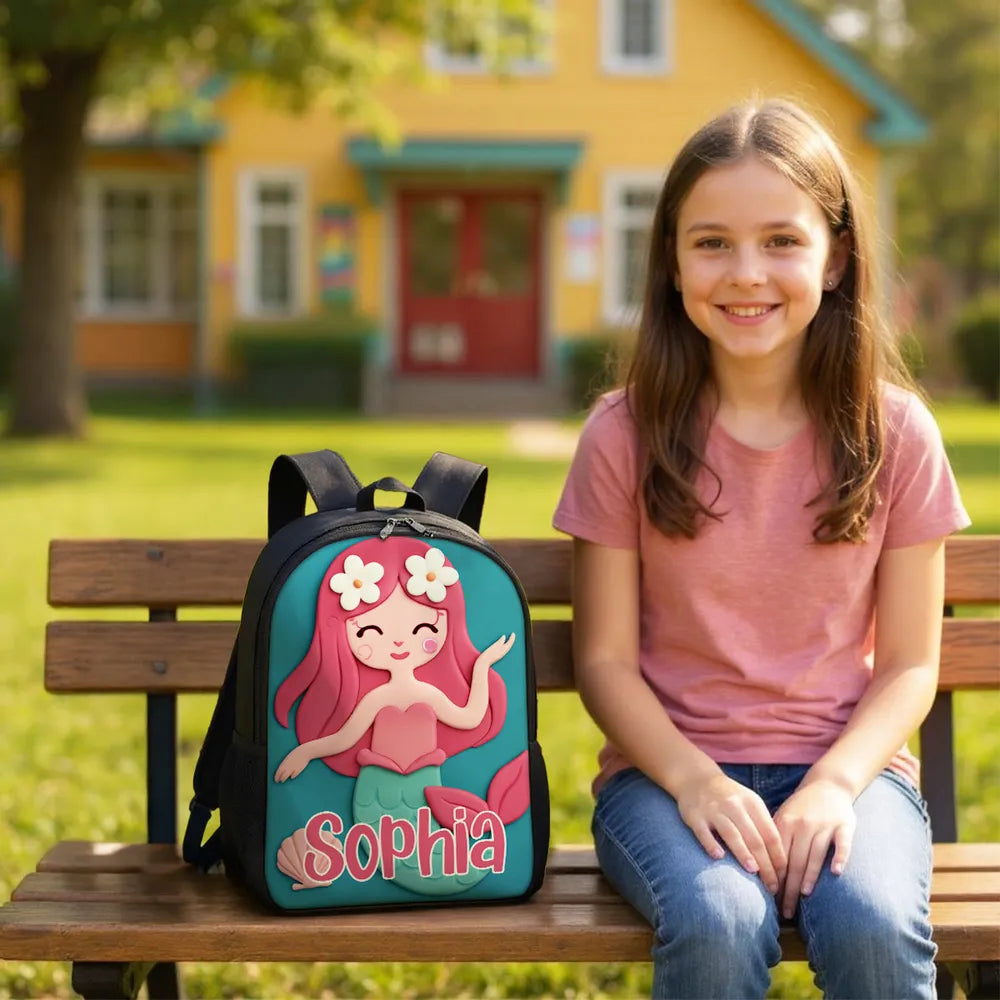 Customized Kids School Backpack with Name & Unique Design – Creative Back-to-School Gift for Son or Grandkid