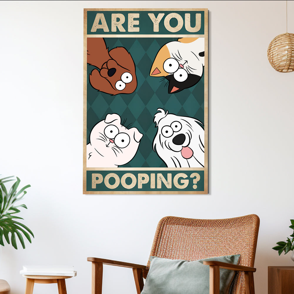 Personalized Funny Cats and Dogs Poster – Ideal Gift for Cat and Dog Lovers