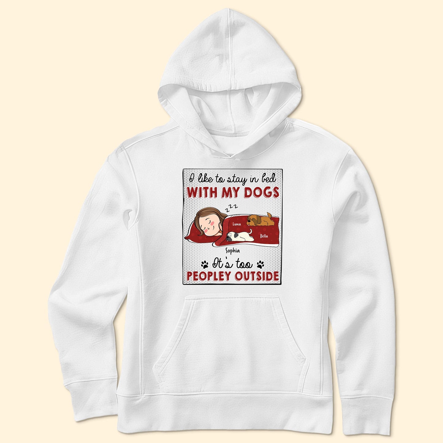 Pet-Themed Personalized Tee – Cozy Design for Valentine's, Mother's Day, and More