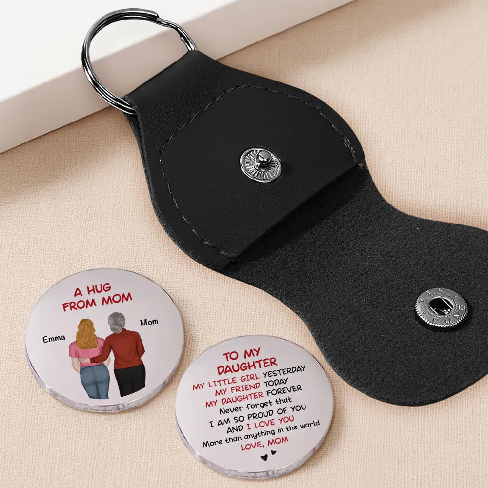 Pocket Hug from Mom to Daughter – A Heartfelt Token of Love, Perfect Gift to Carry Warmth Anywhere