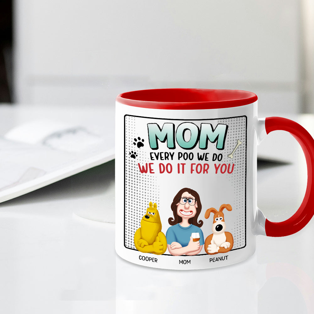 Personalized Ceramic Dog Mom Mug – Custom Gift Cup