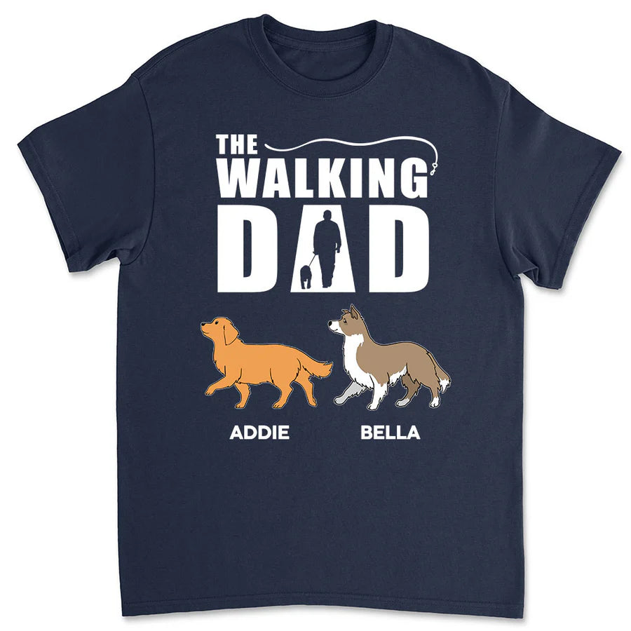 The Walking Dad Personalized Tee – Dog Dad Gift for Father’s Day