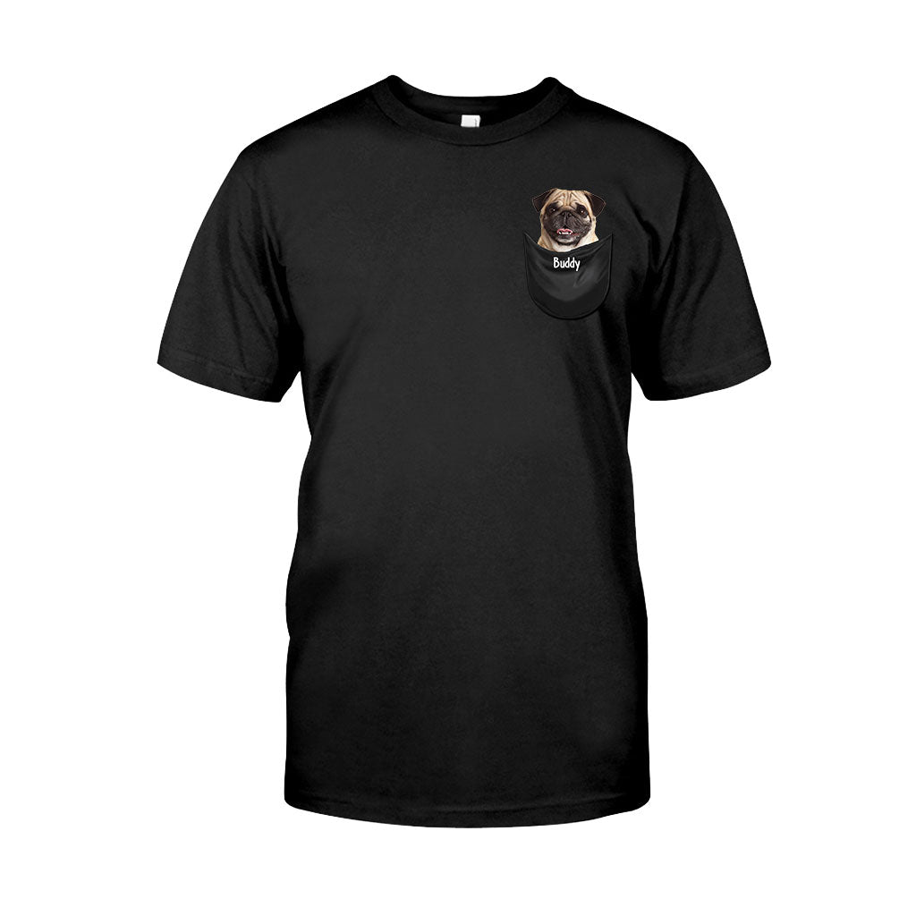 Cute Pet In The Pocket - Personalized Dog T-shirt And Hoodie