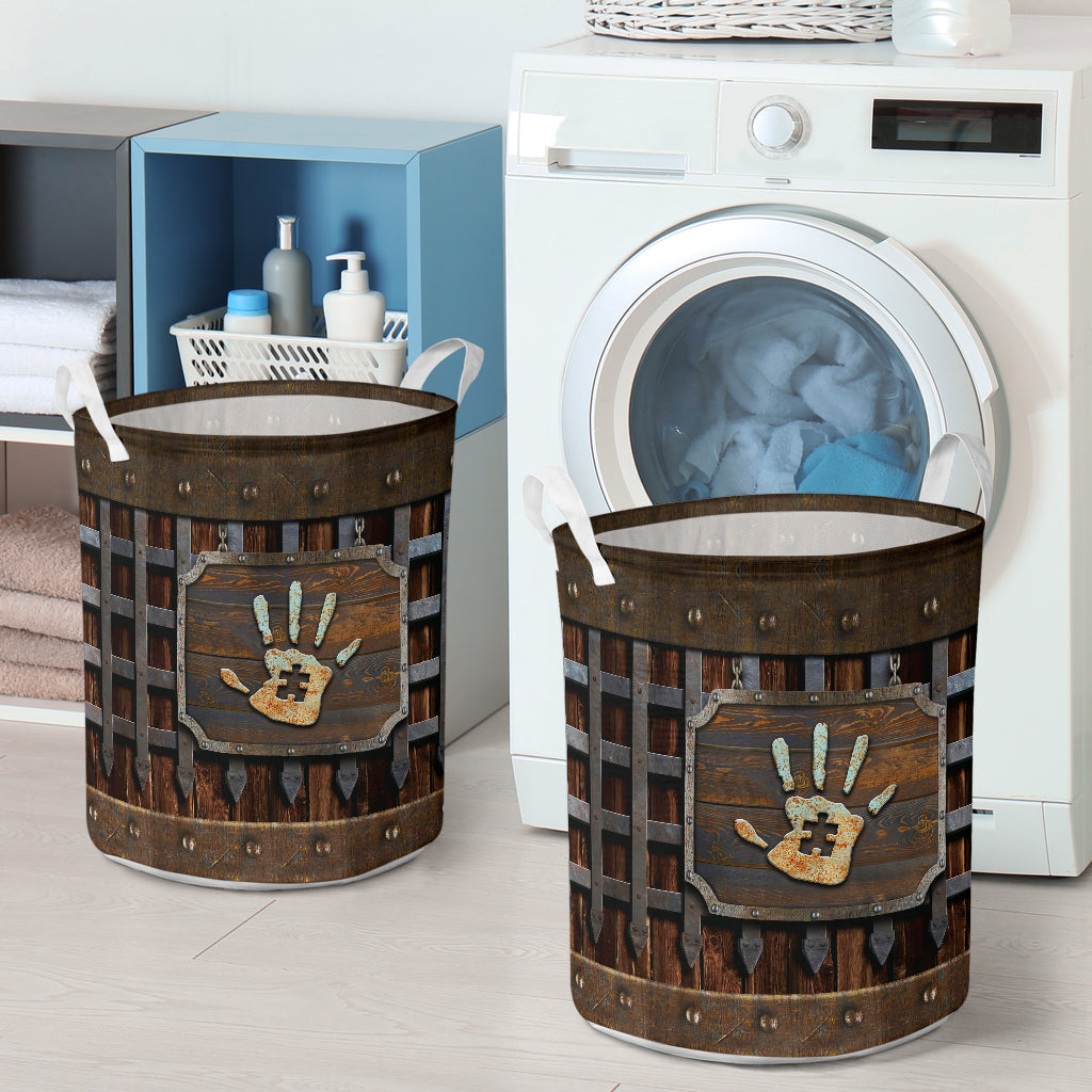 Autism Metal Pattern Print Autism Awareness Storage Basket 0622