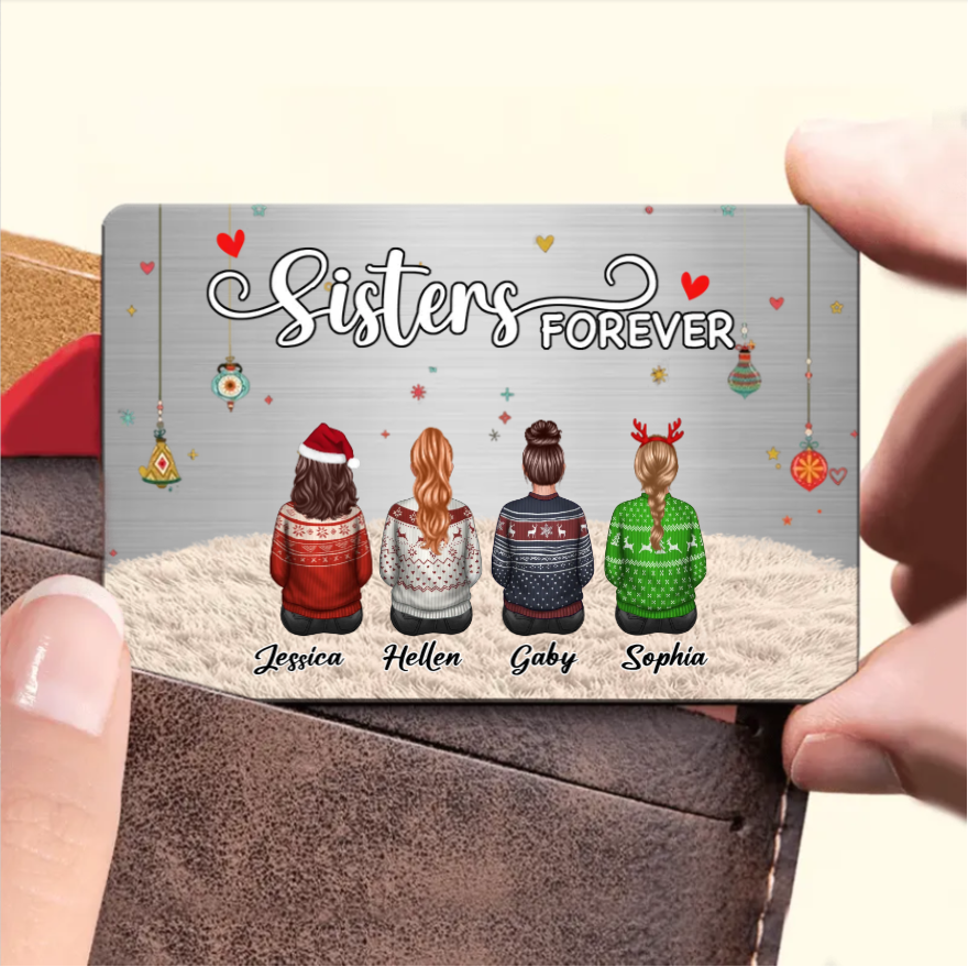 Sister - The Love Between Brothers And Sisters Is Forever - Personalized Ornament or Poster or Plaque or Keychain