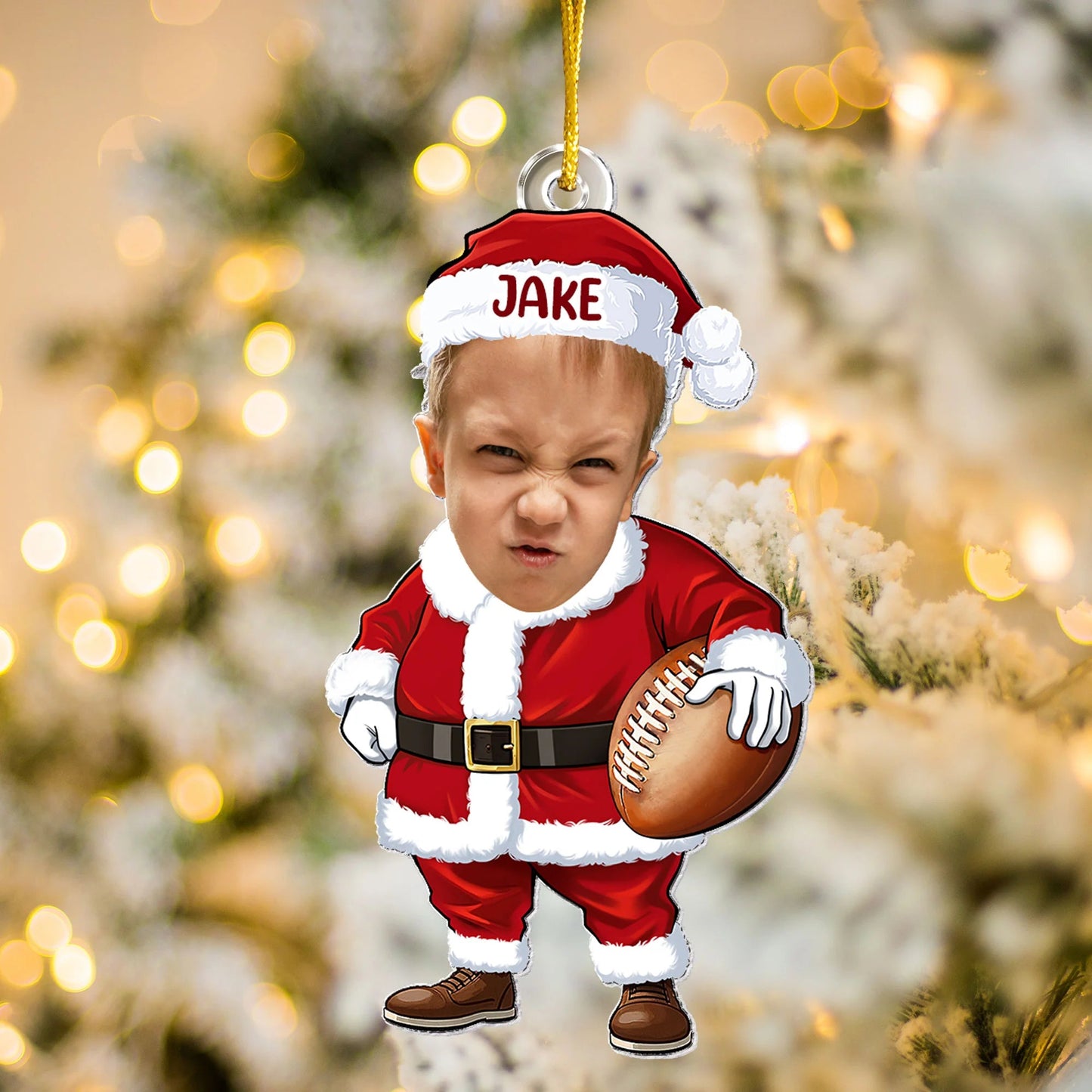 Funny Personalized Christmas Ornament – Perfect Gift for Quirky Kids and Grandkids, Celebrate Holiday Cheer
