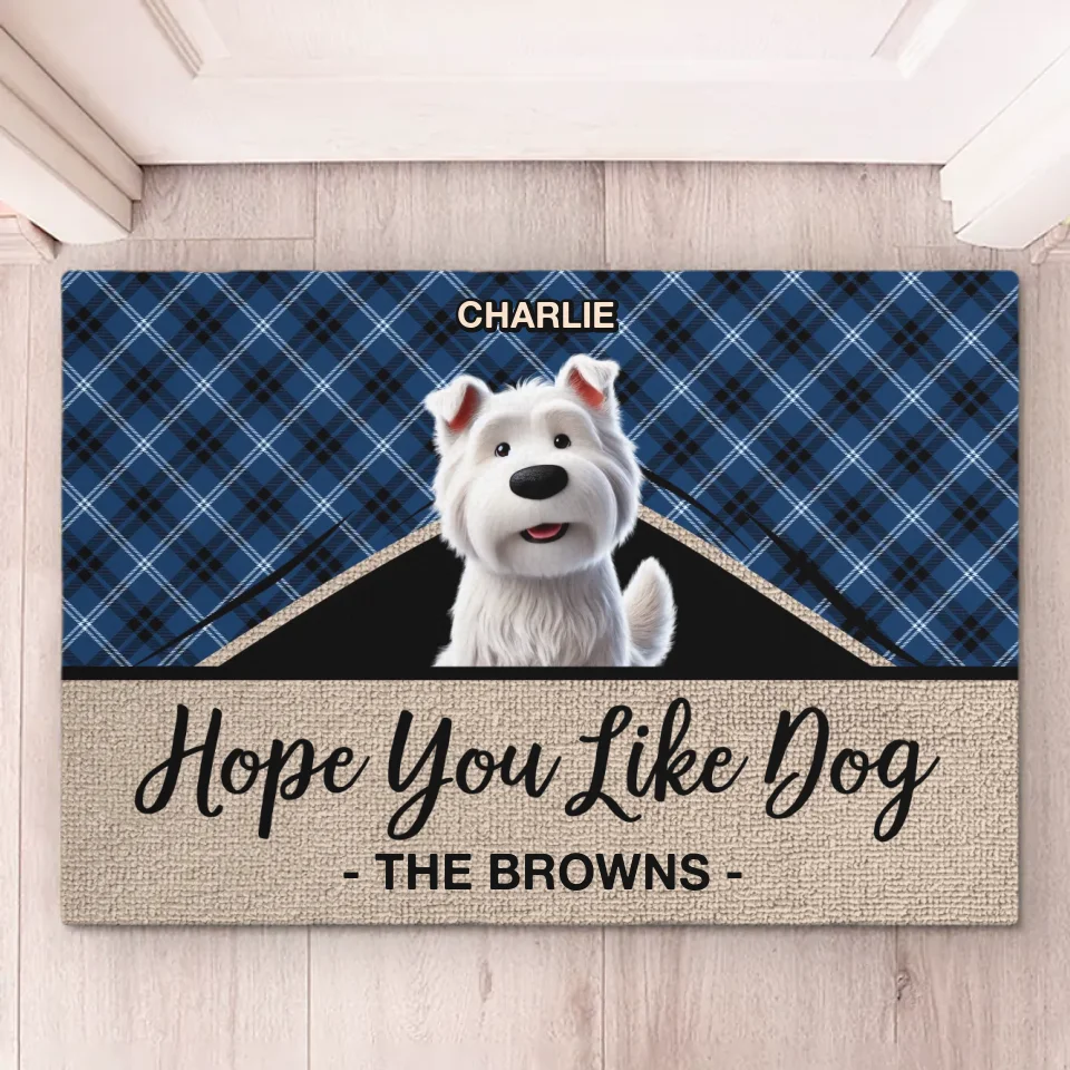 Custom Pet Lover Doormat - Personalized Dog & Cat Owner Gift