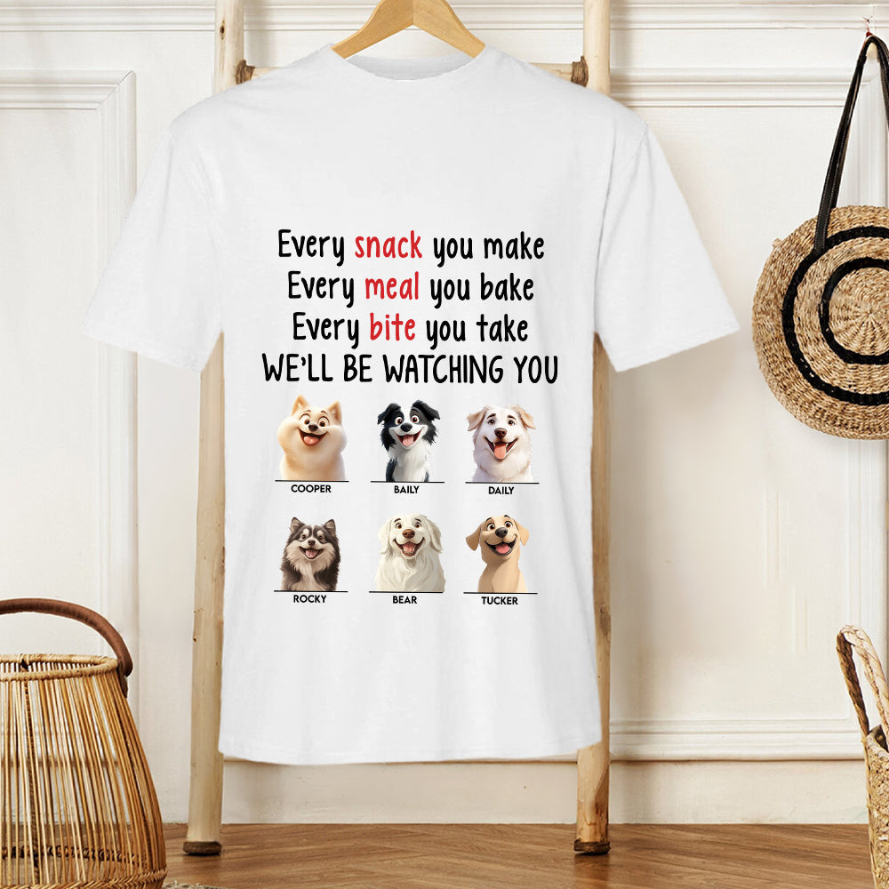 Watching You with Love – Custom Shirt for Dog Moms and Pet Lovers, Perfect Gift for Pet Enthusiasts