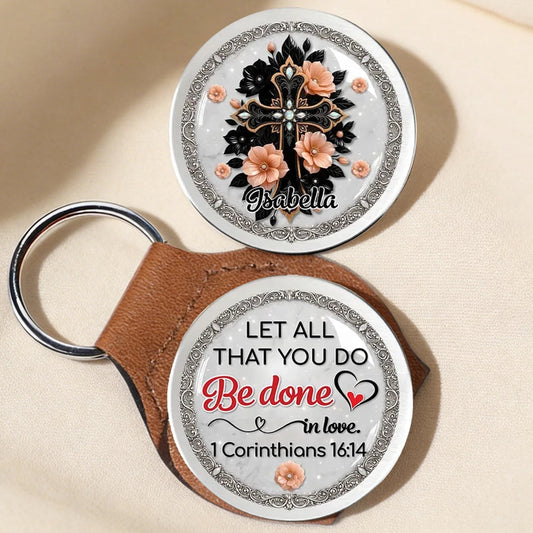 Pocket Hug Keepsake with Let All That You Do Be Done in Love Quote - Thoughtful Personalized Gift for Someone Special