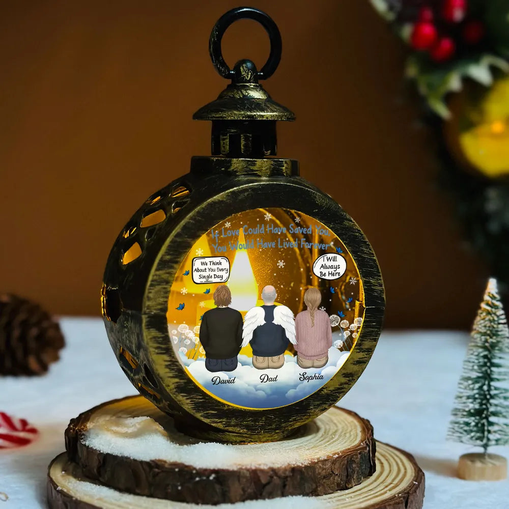 Custom Memorial Lantern Keepsake Ornament for Christmas