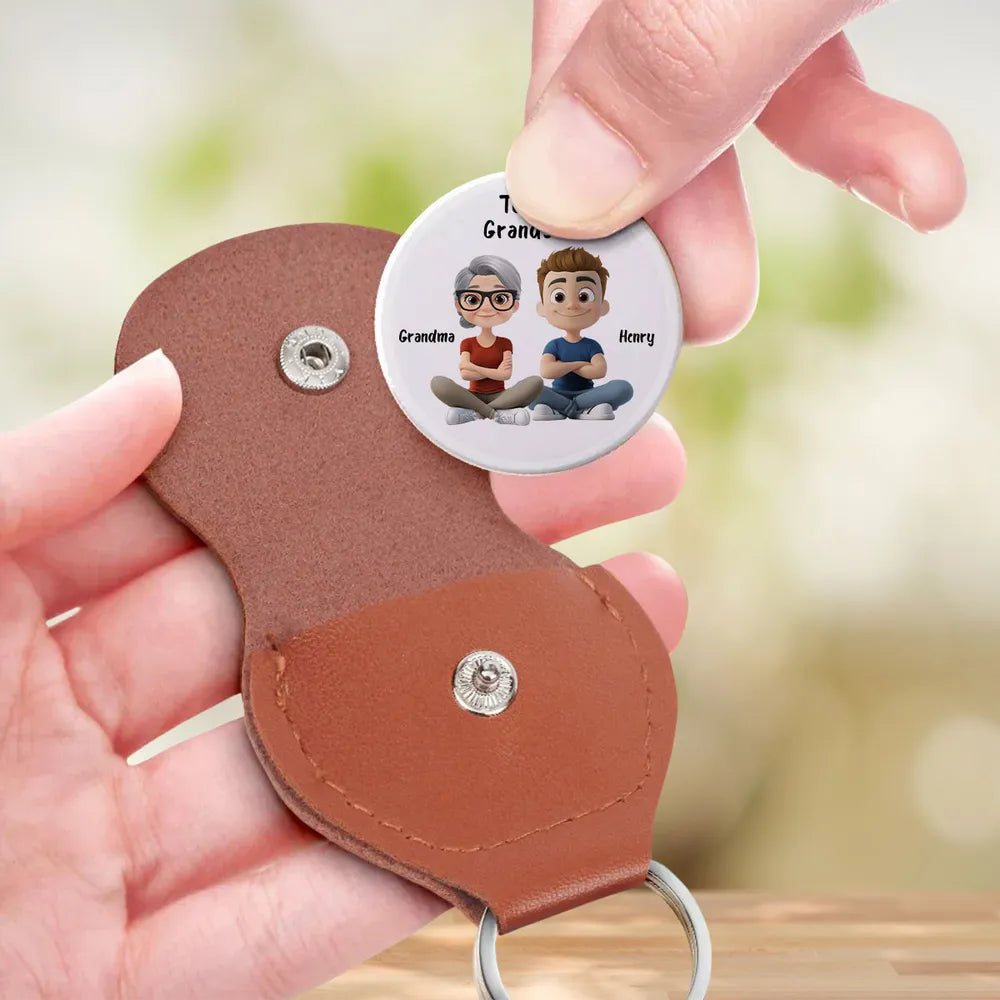 Pocket Hug for Grandson Granddaughter, Love You Always Message, Personalized Keepsake Gift From Grandma Grandpa for Everyday Comfort