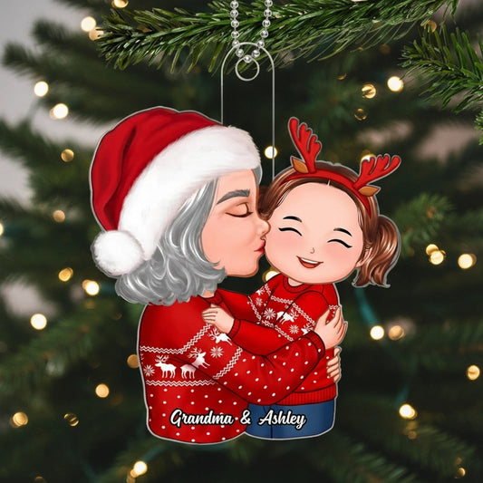Grandma & Granddaughter Acrylic Ornament Gift for Christmas