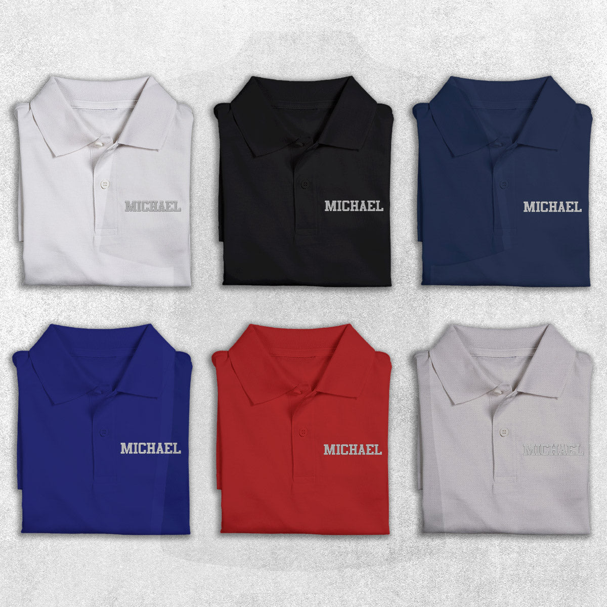 Custom Name - Personalized Father Embroidered Polo Shirt